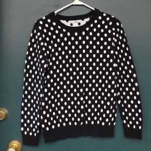 41 Hawthorn Black and White Polka Dot Sweater